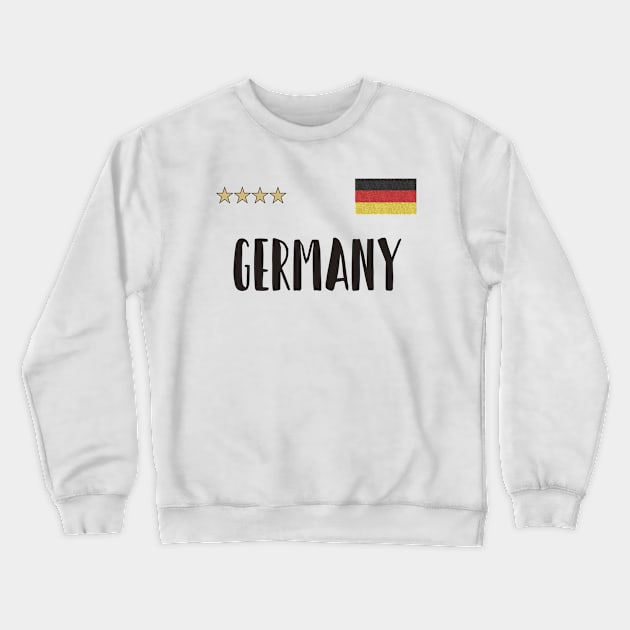 Germany Soccer Football Fan Shirt Flag Crewneck Sweatshirt by Sal71